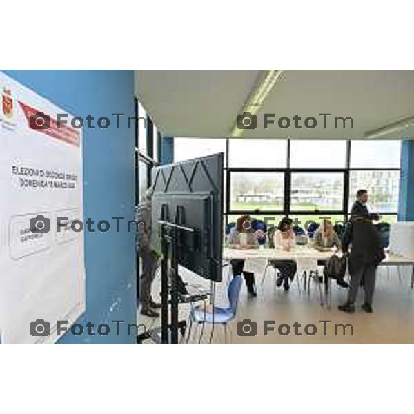 Bergamo elezioni Provinciale 2026 sfida è stata tra Pasquale Gandolfi e Gianfranco Gafforelli 15 Marzo 2026 Bergamo Italia foto Tiziano Manzoni Lapresse