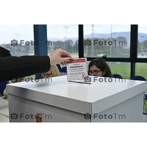 Bergamo elezioni Provinciale 2026 sfida è stata tra Pasquale Gandolfi e Gianfranco Gafforelli 15 Marzo 2026 Bergamo Italia foto Tiziano Manzoni Lapresse