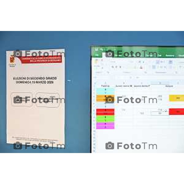 Bergamo elezioni Provinciale 2026 sfida è stata tra Pasquale Gandolfi e Gianfranco Gafforelli 15 Marzo 2026 Bergamo Italia foto Tiziano Manzoni Lapresse