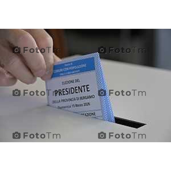 Bergamo elezioni Provinciale 2026 sfida è stata tra Pasquale Gandolfi e Gianfranco Gafforelli 15 Marzo 2026 Bergamo Italia foto Tiziano Manzoni Lapresse