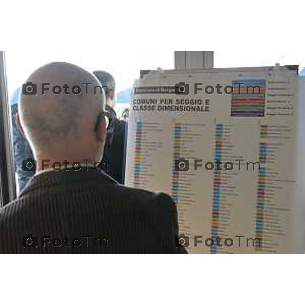 Bergamo elezioni Provinciale 2026 sfida è stata tra Pasquale Gandolfi e Gianfranco Gafforelli 15 Marzo 2026 Bergamo Italia foto Tiziano Manzoni Lapresse