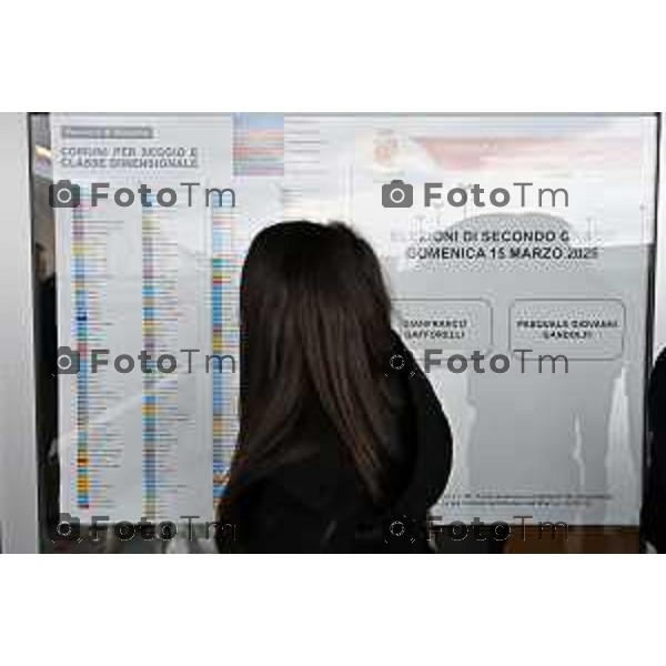 Bergamo elezioni Provinciale 2026 sfida è stata tra Pasquale Gandolfi e Gianfranco Gafforelli 15 Marzo 2026 Bergamo Italia foto Tiziano Manzoni Lapresse