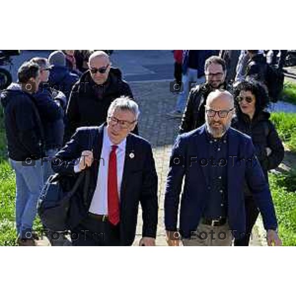 Referendum giustizia: Maurizio Landini a Seriate per rimettere al centro i diritti dei cittadini , Maurizio Landini, 17 Marzo 2026 Bergamo Italia foto Tiziano Manzoni Lapresse