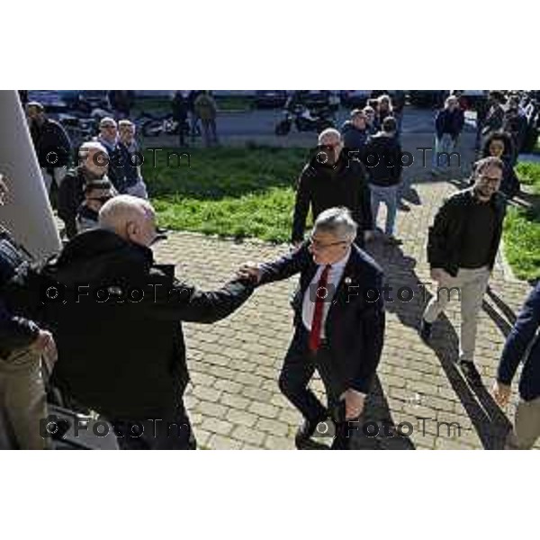 Referendum giustizia: Maurizio Landini a Seriate per rimettere al centro i diritti dei cittadini , Maurizio Landini, 17 Marzo 2026 Bergamo Italia foto Tiziano Manzoni Lapresse