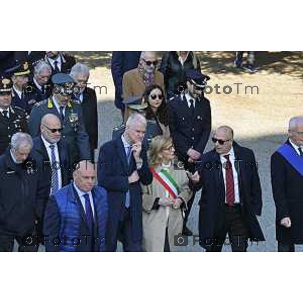 Bergamo Giornata nazionale in memoria delle vittime dell\'epidemia di Covid 19 Elena Carnevali; Presidente Provincia di Bergamo, Gianfranco Gafforelli; Presidente Ordine dei Medici Chirurghi e degli Odontoiatri della Provincia di Bergamo, Guido Marinoni; Assessore al Welfare Regione Lombardia, Guido Bertolaso; Ministro per la Pubblica Amministrazione, Sen. Paolo Zangrillo 18 Marzo 2026 Bergamo Italia foto Tiziano Manzoni Lapresse
