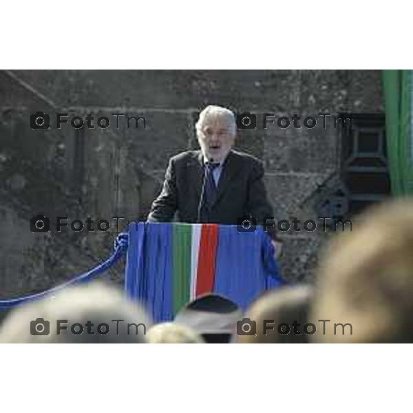 Bergamo Giornata nazionale in memoria delle vittime dell\'epidemia di Covid 19 Elena Carnevali; Presidente Provincia di Bergamo, Gianfranco Gafforelli; Presidente Ordine dei Medici Chirurghi e degli Odontoiatri della Provincia di Bergamo, Guido Marinoni; Assessore al Welfare Regione Lombardia, Guido Bertolaso; Ministro per la Pubblica Amministrazione, Sen. Paolo Zangrillo 18 Marzo 2026 Bergamo Italia foto Tiziano Manzoni Lapresse