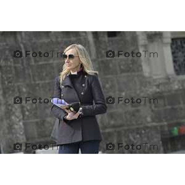 Bergamo Giornata nazionale in memoria delle vittime dell\'epidemia di Covid 19 Elena Carnevali; Presidente Provincia di Bergamo, Gianfranco Gafforelli; Presidente Ordine dei Medici Chirurghi e degli Odontoiatri della Provincia di Bergamo, Guido Marinoni; Assessore al Welfare Regione Lombardia, Guido Bertolaso; Ministro per la Pubblica Amministrazione, Sen. Paolo Zangrillo 18 Marzo 2026 Bergamo Italia foto Tiziano Manzoni Lapresse