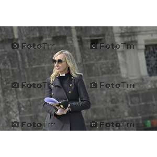 Bergamo Giornata nazionale in memoria delle vittime dell\'epidemia di Covid 19 Elena Carnevali; Presidente Provincia di Bergamo, Gianfranco Gafforelli; Presidente Ordine dei Medici Chirurghi e degli Odontoiatri della Provincia di Bergamo, Guido Marinoni; Assessore al Welfare Regione Lombardia, Guido Bertolaso; Ministro per la Pubblica Amministrazione, Sen. Paolo Zangrillo 18 Marzo 2026 Bergamo Italia foto Tiziano Manzoni Lapresse