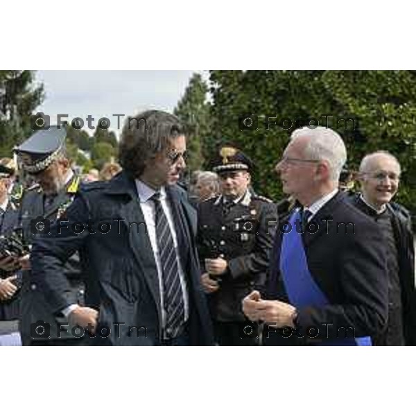 Bergamo Giornata nazionale in memoria delle vittime dell\'epidemia di Covid 19 Elena Carnevali; Presidente Provincia di Bergamo, Gianfranco Gafforelli; Presidente Ordine dei Medici Chirurghi e degli Odontoiatri della Provincia di Bergamo, Guido Marinoni; Assessore al Welfare Regione Lombardia, Guido Bertolaso; Ministro per la Pubblica Amministrazione, Sen. Paolo Zangrillo 18 Marzo 2026 Bergamo Italia foto Tiziano Manzoni Lapresse