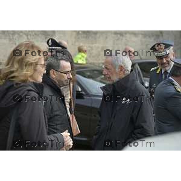 Bergamo Giornata nazionale in memoria delle vittime dell\'epidemia di Covid 19 Elena Carnevali; Presidente Provincia di Bergamo, Gianfranco Gafforelli; Presidente Ordine dei Medici Chirurghi e degli Odontoiatri della Provincia di Bergamo, Guido Marinoni; Assessore al Welfare Regione Lombardia, Guido Bertolaso; Ministro per la Pubblica Amministrazione, Sen. Paolo Zangrillo 18 Marzo 2026 Bergamo Italia foto Tiziano Manzoni Lapresse