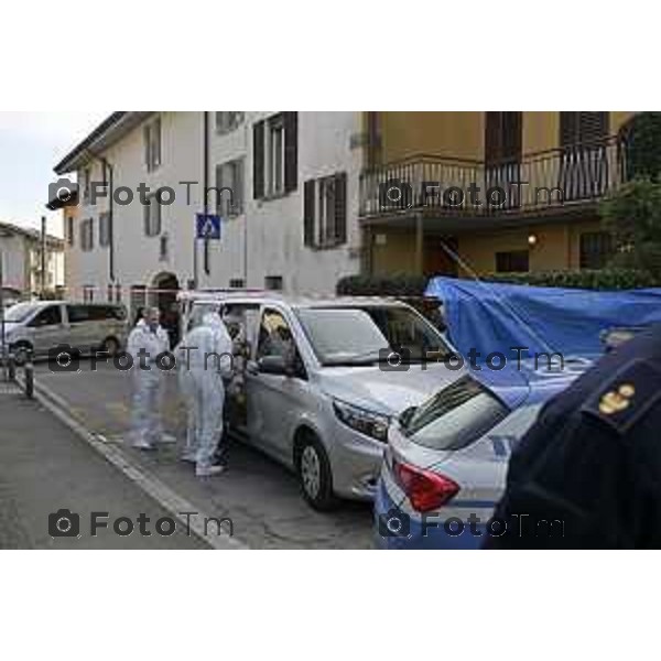 Bergamo Femminicidio Via Pescaria Valentina Sarto omicida marito Vincenzo Dongellini 18 Marzo 2026 Bergamo Italia foto Tiziano Manzoni Lapresse