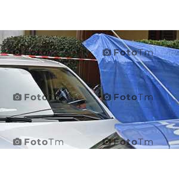 Bergamo Femminicidio Via Pescaria Valentina Sarto omicida marito Vincenzo Dongellini 18 Marzo 2026 Bergamo Italia foto Tiziano Manzoni Lapresse