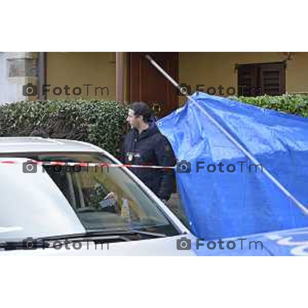 Bergamo Femminicidio Via Pescaria Valentina Sarto omicida marito Vincenzo Dongellini 18 Marzo 2026 Bergamo Italia foto Tiziano Manzoni Lapresse