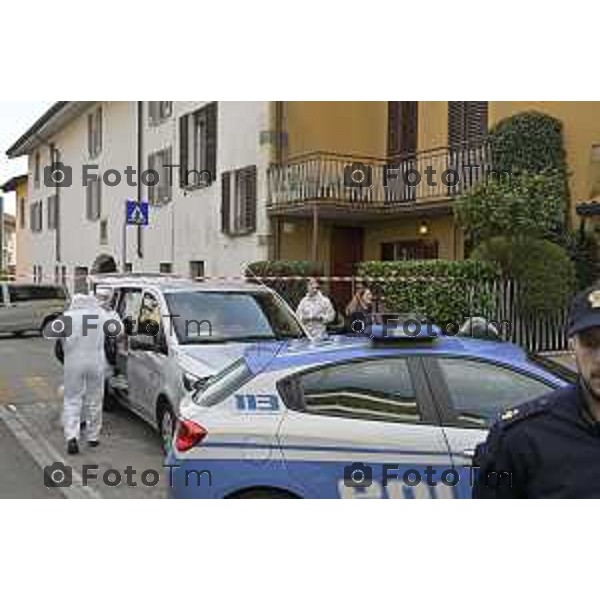 Bergamo Femminicidio Via Pescaria Valentina Sarto omicida marito Vincenzo Dongellini 18 Marzo 2026 Bergamo Italia foto Tiziano Manzoni Lapresse
