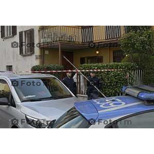 Bergamo Femminicidio Via Pescaria Valentina Sarto omicida marito Vincenzo Dongellini 18 Marzo 2026 Bergamo Italia foto Tiziano Manzoni Lapresse