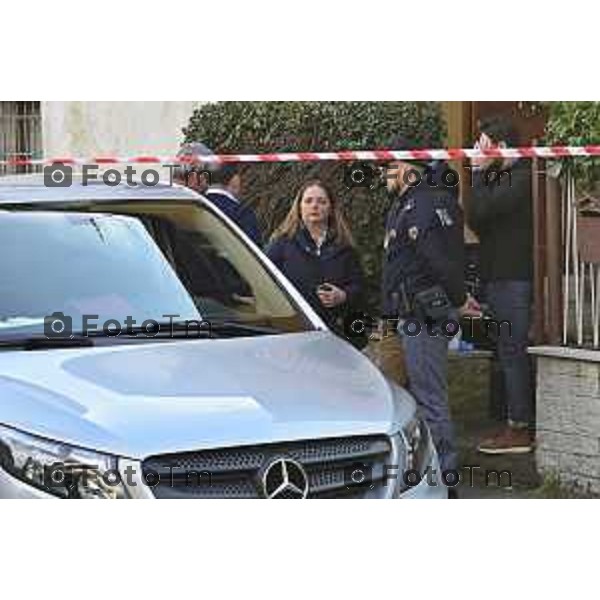 Bergamo Femminicidio Via Pescaria Valentina Sarto omicida marito Vincenzo Dongellini 18 Marzo 2026 Bergamo Italia foto Tiziano Manzoni Lapresse