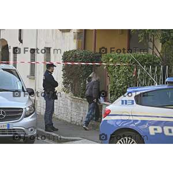 Bergamo Femminicidio Via Pescaria Valentina Sarto omicida marito Vincenzo Dongellini 18 Marzo 2026 Bergamo Italia foto Tiziano Manzoni Lapresse