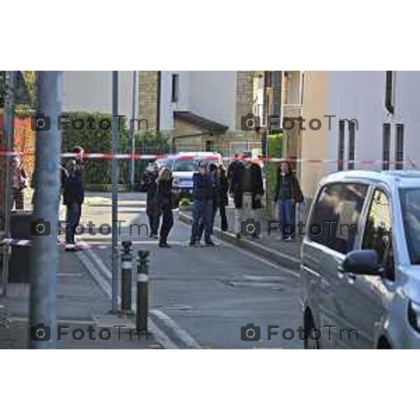 Bergamo Femminicidio Via Pescaria Valentina Sarto omicida marito Vincenzo Dongellini 18 Marzo 2026 Bergamo Italia foto Tiziano Manzoni Lapresse