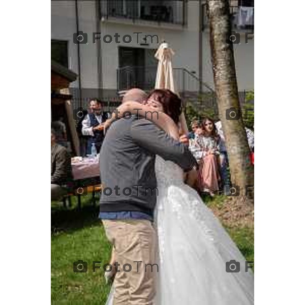 Bergamo. L’autopsia sul corpo di Valentina Sarto camera mortuaria dell’ospedale di Bergamo il fratello di valentina il giorno del matrimonio 20 Marzo 2026 Bergamo Italia foto Tiziano Manzoni Lapresse