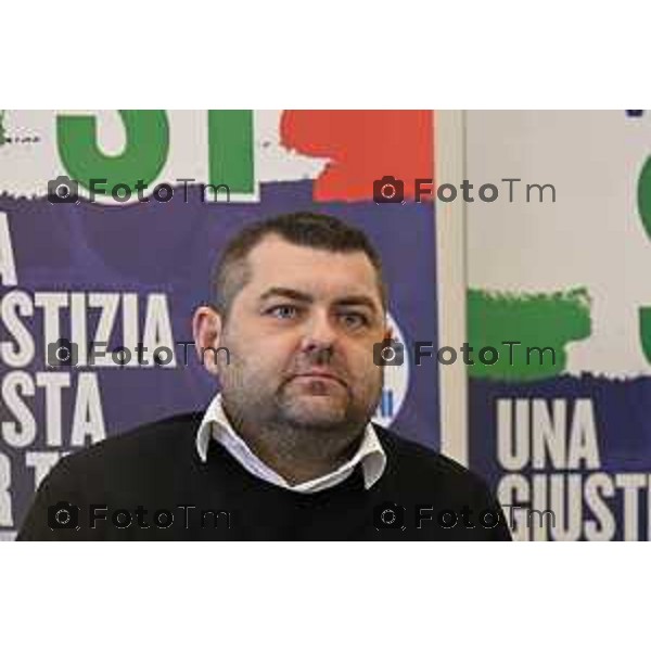 Maurizio Gasparri, presidente dei senatori di Forza Italia a Bergamo per referendum giustizia. Sorte 19 Marzo 2026 Bergamo Italia foto Tiziano Manzoni Lapresse