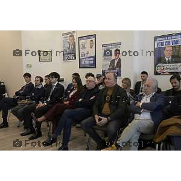 Maurizio Gasparri, presidente dei senatori di Forza Italia a Bergamo per referendum giustizia. 19 Marzo 2026 Bergamo Italia foto Tiziano Manzoni Lapresse