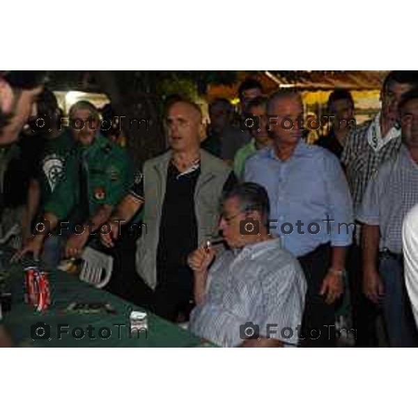 Arcene Festa della lega nord l\'intervento di Bossi foto Tiziano Manzoni Fotogramma