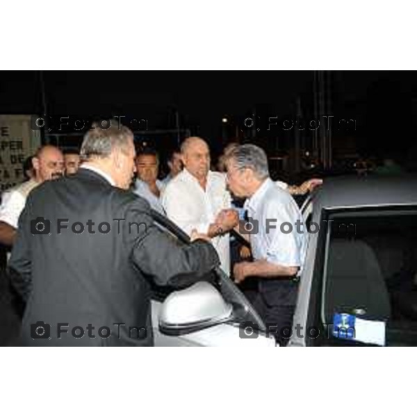 Arcene Festa della lega nord l\'intervento di Bossi foto Tiziano Manzoni Fotogramma