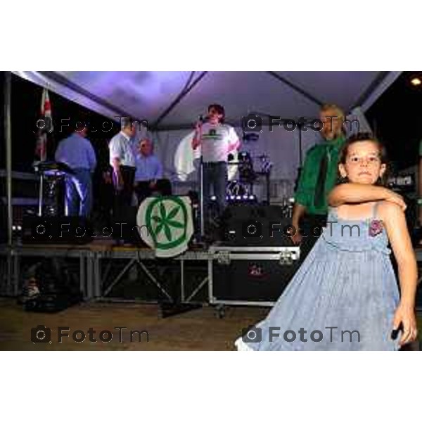 Arcene Festa della lega nord l\'intervento di Bossi foto Tiziano Manzoni Fotogramma