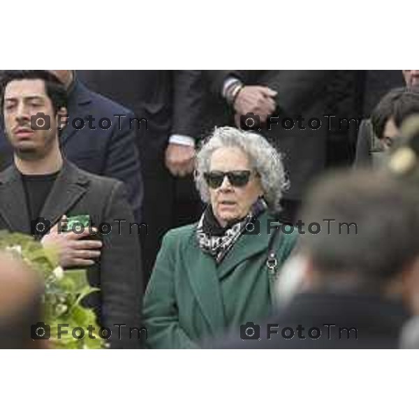 Pontida Bergamo funerale di Umberto Bossi 22 Marzo 2026 Pontida Bg Italia foto Tiziano Manzoni Lapresse
