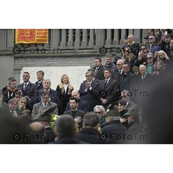 Pontida Bergamo funerale di Umberto Bossi 22 Marzo 2026 Pontida Bg Italia foto Tiziano Manzoni Lapresse