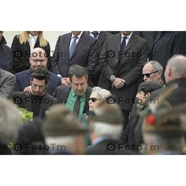 Pontida Bergamo funerale di Umberto Bossi 22 Marzo 2026 Pontida Bg Italia foto Tiziano Manzoni Lapresse