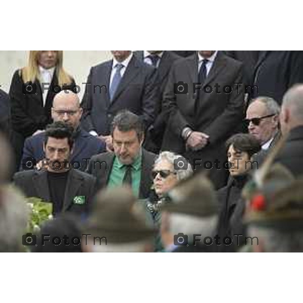 Pontida Bergamo funerale di Umberto Bossi 22 Marzo 2026 Pontida Bg Italia foto Tiziano Manzoni Lapresse