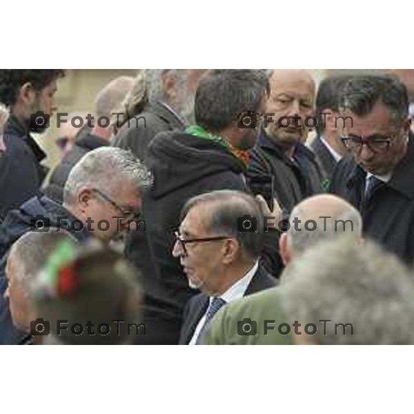 Pontida Bergamo funerale di Umberto Bossi 22 Marzo 2026 Pontida Bg Italia foto Tiziano Manzoni Lapresse