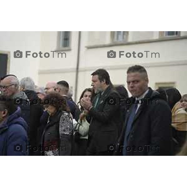 Pontida Bergamo funerale di Umberto Bossi 22 Marzo 2026 Pontida Bg Italia foto Tiziano Manzoni Lapresse
