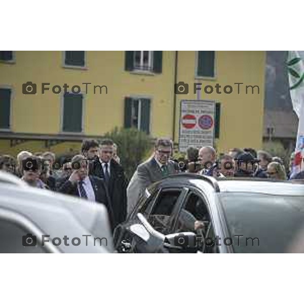 Pontida Bergamo funerale di Umberto Bossi 22 Marzo 2026 Pontida Bg Italia foto Tiziano Manzoni Lapresse