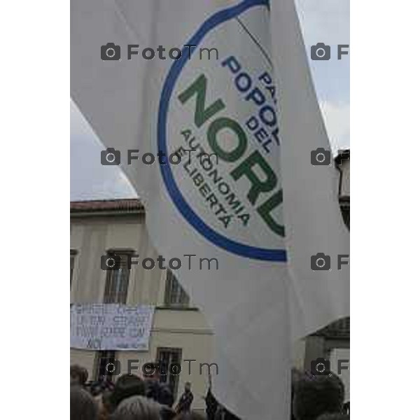 Pontida Bergamo funerale di Umberto Bossi 22 Marzo 2026 Pontida Bg Italia foto Tiziano Manzoni Lapresse