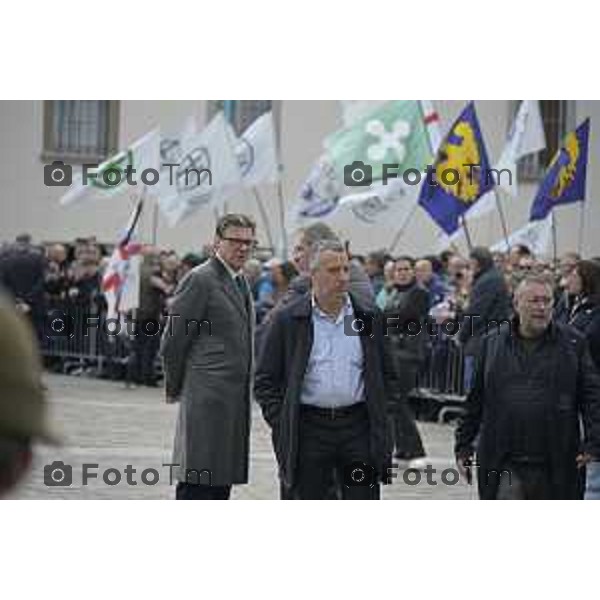 Pontida Bergamo funerale di Umberto Bossi 22 Marzo 2026 Pontida Bg Italia foto Tiziano Manzoni Lapresse