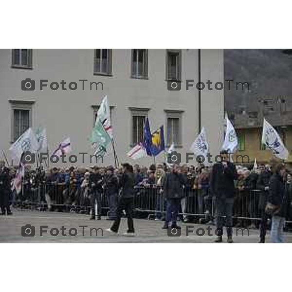 Pontida Bergamo funerale di Umberto Bossi 22 Marzo 2026 Pontida Bg Italia foto Tiziano Manzoni Lapresse