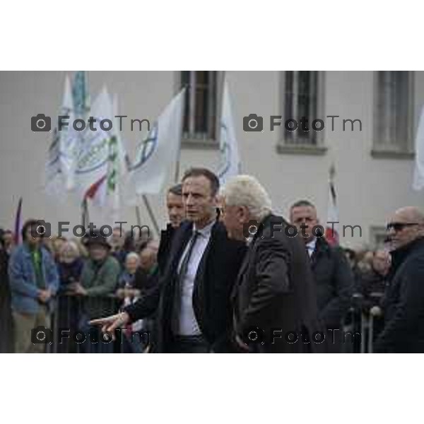 Pontida Bergamo funerale di Umberto Bossi 22 Marzo 2026 Pontida Bg Italia foto Tiziano Manzoni Lapresse