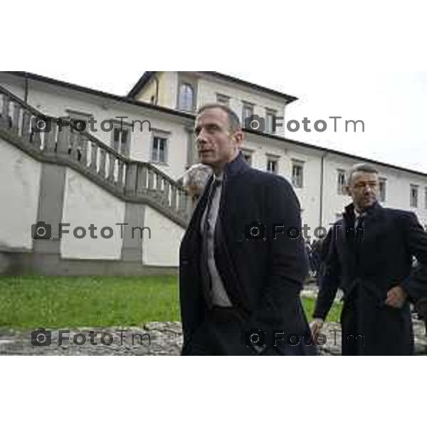 Pontida Bergamo funerale di Umberto Bossi 22 Marzo 2026 Pontida Bg Italia foto Tiziano Manzoni Lapresse