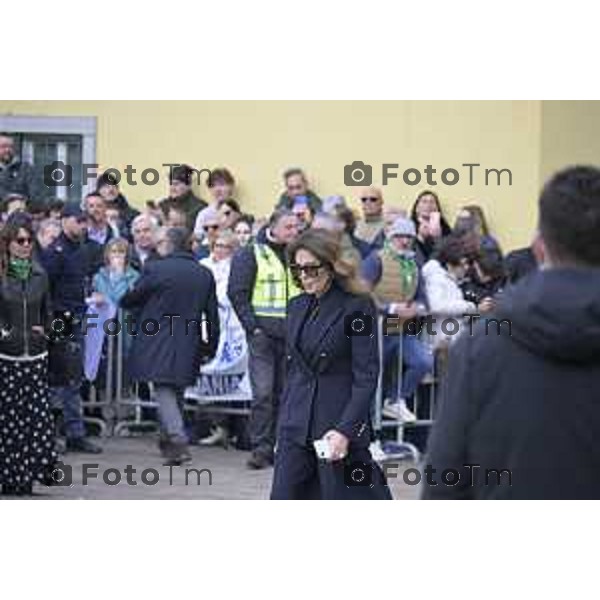 Pontida Bergamo funerale di Umberto Bossi 22 Marzo 2026 Pontida Bg Italia foto Tiziano Manzoni Lapresse