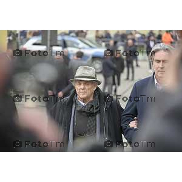 Pontida Bergamo funerale di Umberto Bossi 22 Marzo 2026 Pontida Bg Italia foto Tiziano Manzoni Lapresse