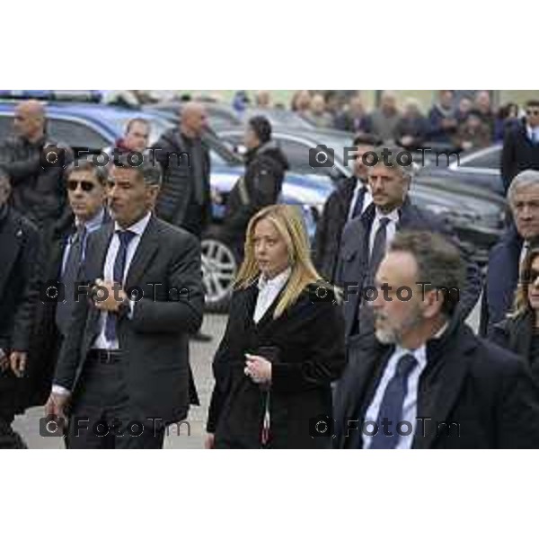 Pontida Bergamo funerale di Umberto Bossi 22 Marzo 2026 Pontida Bg Italia foto Tiziano Manzoni Lapresse