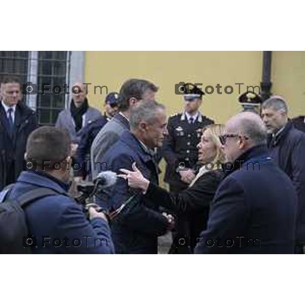 Pontida Bergamo funerale di Umberto Bossi 22 Marzo 2026 Pontida Bg Italia foto Tiziano Manzoni Lapresse