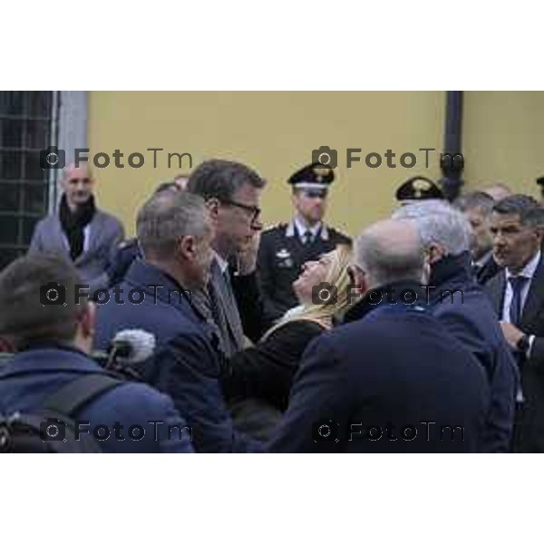 Pontida Bergamo funerale di Umberto Bossi 22 Marzo 2026 Pontida Bg Italia foto Tiziano Manzoni Lapresse