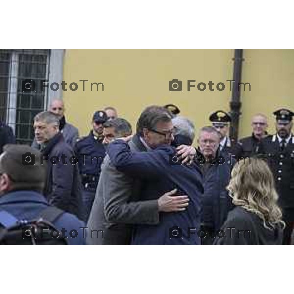 Pontida Bergamo funerale di Umberto Bossi 22 Marzo 2026 Pontida Bg Italia foto Tiziano Manzoni Lapresse