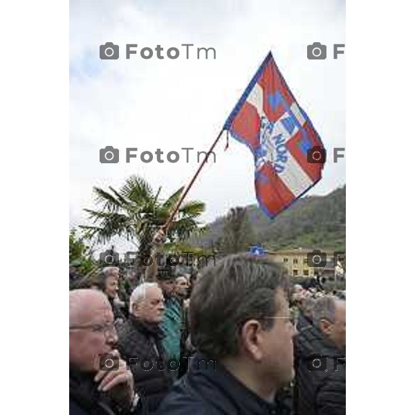Pontida Bergamo funerale di Umberto Bossi 22 Marzo 2026 Pontida Bg Italia foto Tiziano Manzoni Lapresse