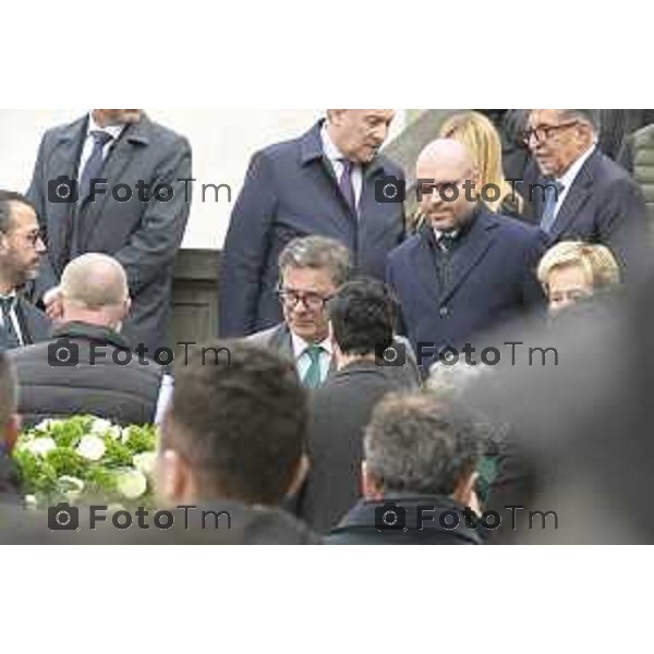 Pontida Bergamo funerale di Umberto Bossi 22 Marzo 2026 Pontida Bg Italia foto Tiziano Manzoni Lapresse