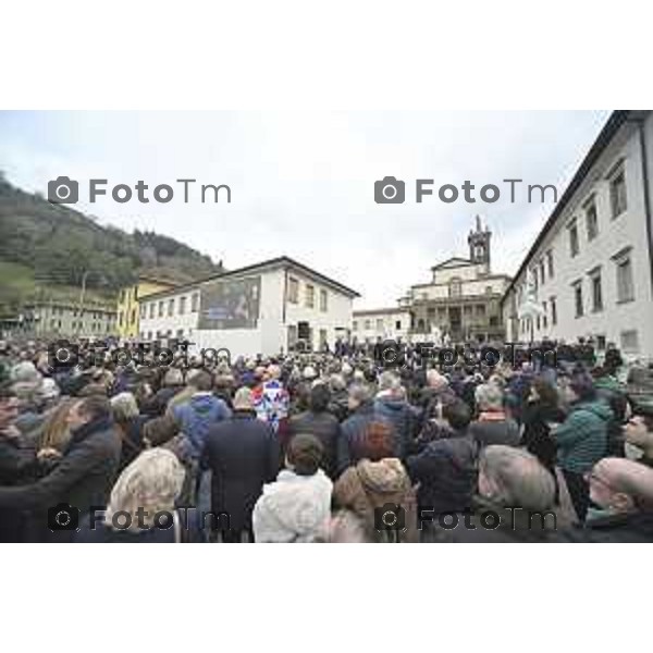 Pontida Bergamo funerale di Umberto Bossi 22 Marzo 2026 Pontida Bg Italia foto Tiziano Manzoni Lapresse