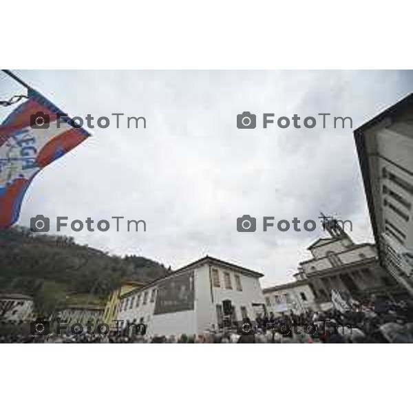 Pontida Bergamo funerale di Umberto Bossi 22 Marzo 2026 Pontida Bg Italia foto Tiziano Manzoni Lapresse